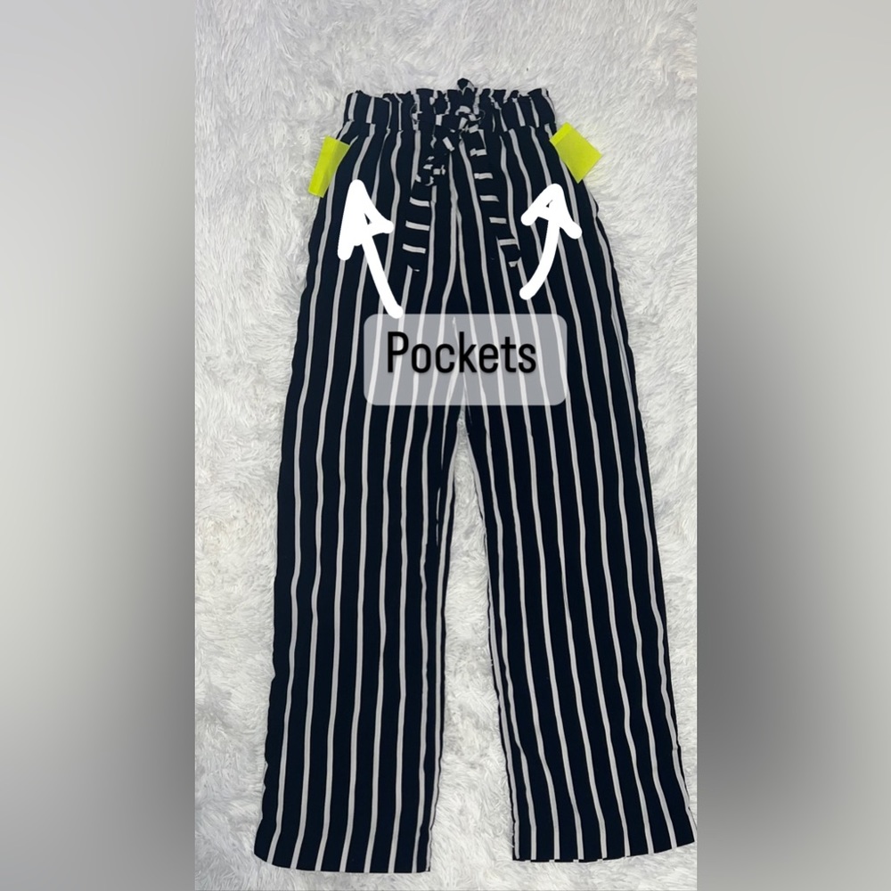 H&M stripped dress pants